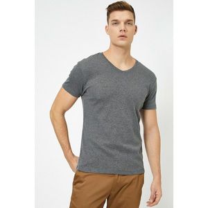 Koton Men's Gray Tshirt Ss Bsc vyobraziť