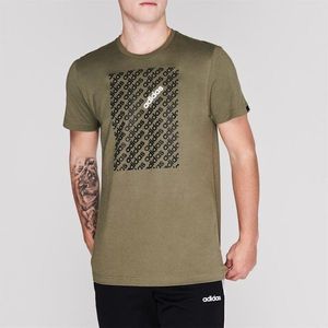 Adidas Camo Linear T Shirt Mens vyobraziť