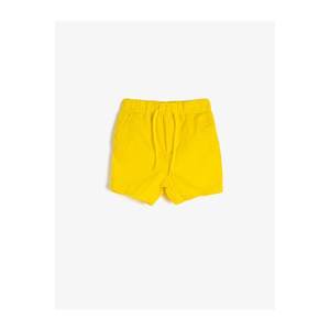 Koton Girl Yellow Cotton Pocket Shorts vyobraziť