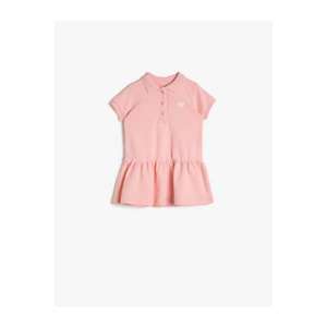 Koton Girl Pink Button Detailed Dress vyobraziť