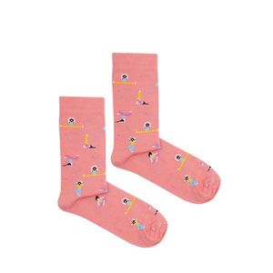 Kabak Unisex's Socks Patterned Joga Pink vyobraziť