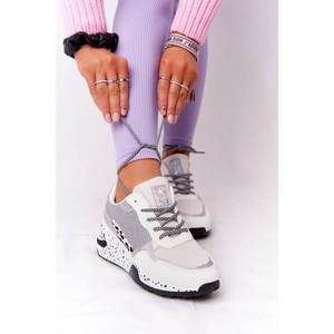 Women’s Wedge Sneakers White With Glitter Avery vyobraziť