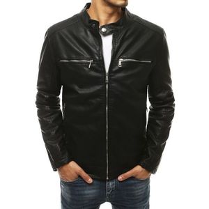 Black men's leather jacket TX3464 vyobraziť