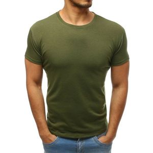 Men's plain t-shirt khaki RX3414 vyobraziť