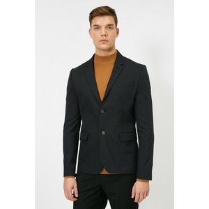 Koton Men's Black Button Detail jacket vyobraziť