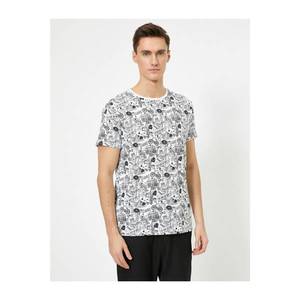 Koton Male White Summer Printed T-shirt vyobraziť