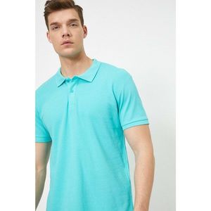 Koton Men's Green Polo Neck T-Shirt vyobraziť
