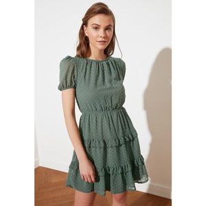 Trendyol Mint Fabric Textured Dress vyobraziť