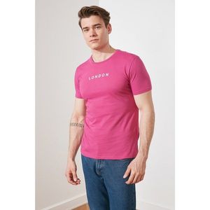 Trendyol Fuchsia Men Slim Fit Printed Short Sleeve T-Shirt vyobraziť