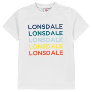 Lonsdale Rainbow Logo T-Shirt Junior Boys vyobraziť