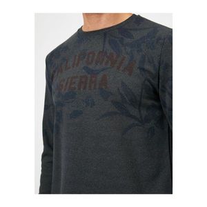 Koton Men's Grey Printed Sweatshirt vyobraziť