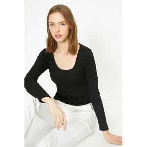 Koton Women's Black T-Shirt vyobraziť