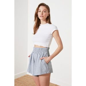 Trendyol Grey Knitted Shorts & bermuda vyobraziť