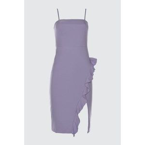 Trendyol Lilac Ruffle Detailed Dress vyobraziť