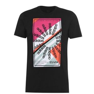 Adidas Mens Clima Slogan Graphic T-Shirt vyobraziť