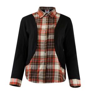 Lee Cooper Check Shirt and Cardigan Ladies vyobraziť