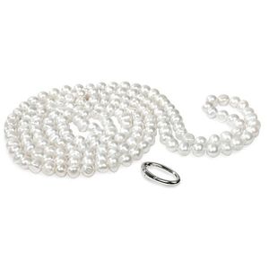 JwL Luxury Pearls Dlhý náhrdelník z bielych pravých perál JL0076 vyobraziť