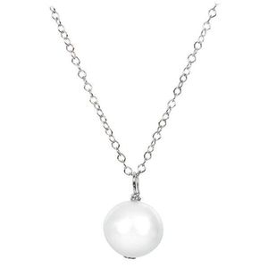 JwL Luxury Pearls Pravá perla bielej farby na striebornej retiazke JL0087 (retiazka, prívesok) vyobraziť