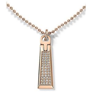 Tommy Hilfiger Bronzový náhrdelník so zipsom s kryštálmi TH2700720 vyobraziť