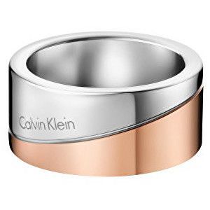 Calvin Klein Bicolor prsteň Hook Large KJ06PR20020 52 mm vyobraziť