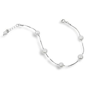 JwL Luxury Pearls Jemný náramok z pravých bielych perál JL0173 vyobraziť