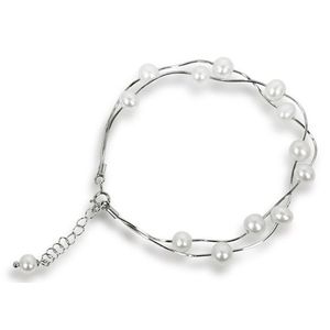 JwL Luxury Pearls Jemný náramok z pravých bielych perál JL0174 vyobraziť