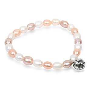 JwL Luxury Pearls Jemný náramok z pravých perál s kovovou ozdobou JL0294 vyobraziť