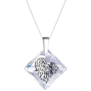 Preciosa Strieborný náhrdelník s kryštálom Libi 6061 00 (retiazka, prívesok) vyobraziť