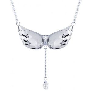 Preciosa Strieborný náhrdelník s kryštálom Crystal Wings 6064 00 vyobraziť