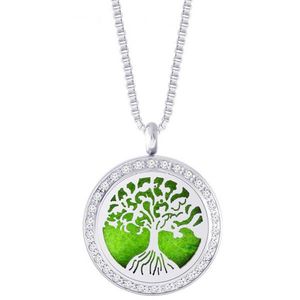 Preciosa Oceľový náhrdelník so zirkónmi PERFUMED Tree of Life 7301 00 vyobraziť