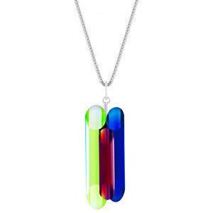 Preciosa Strieborný náhrdelník s kryštálmi Neon Collection by Veronica 6074 70 (retiazka, prívesok) vyobraziť