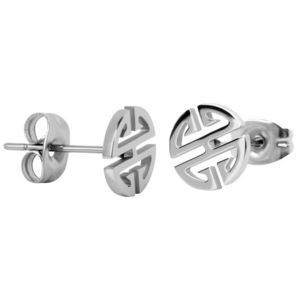Troli oceľové náušnice z ocele v tvare ornamentu SW-ES083 vyobraziť