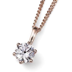 Oliver Weber Ružovo pozlátený strieborný náhrdelník s kryštálom Brilliance 61125RG 001 (retiazka, prívesok) vyobraziť
