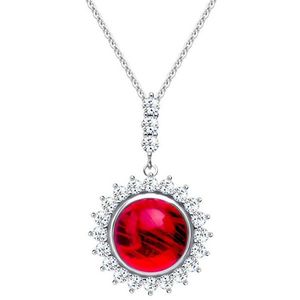 Preciosa Strieborný náhrdelník Camellia 6106 63 (retiazka, prívesok) vyobraziť