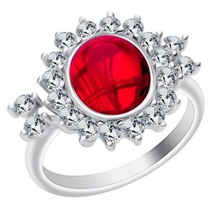 Preciosa Strieborný prsteň Camellia 6108 63 vyobraziť