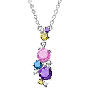 Preciosa Pestrofarebný náhrdelník Flower 5238 70 (retiazka, prívesok) vyobraziť