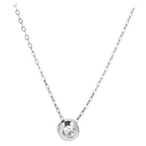 Brilio Silver Strieborný náhrdelník s kryštálom 476 001 00118 04 (retiazka, prívesok) vyobraziť