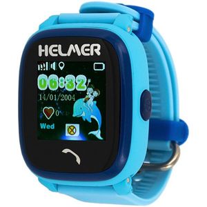 Helmer Smart dotykové vodotesné hodinky s GPS lokátorom LK 704 modré vyobraziť