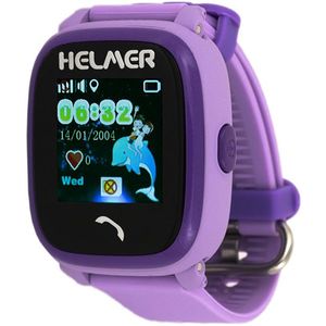 Helmer Chytré dotykové vodotesné hodinky s GPS lokátorem LK 704 fialové vyobraziť