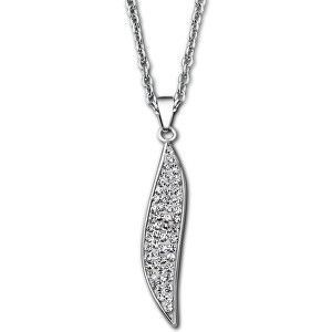 Lotus Style Trblietavý oceľový náhrdelník s kryštálmi LS1910-1 / 1 vyobraziť