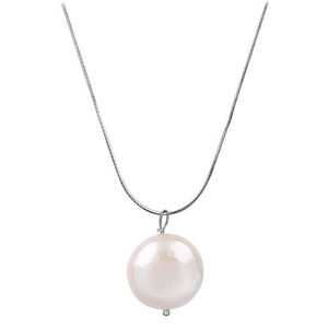 JwL Luxury Pearls Strieborný náhrdelník s pravou perlou JL0404 (retiazka, prívesok) vyobraziť
