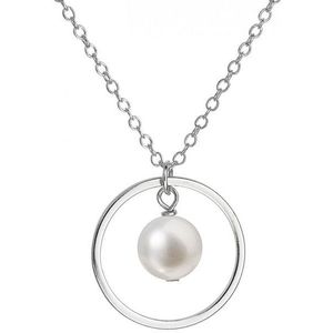 Evolution Group Strieborný náhrdelník s pravou perlou Pavona 22018.1 (retiazka, prívesok) vyobraziť