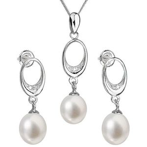 Evolution Group Súprava strieborných šperkov s pravými perlami Pavona 29040.1 (náušnice, retiazka, prívesok) vyobraziť