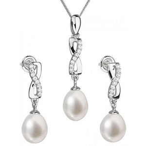 Evolution Group Súprava strieborných šperkov s pravými perlami Pavona 29041.1 (náušnice, retiazka, prívesok) vyobraziť