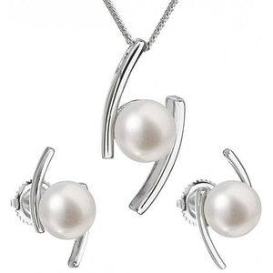 Evolution Group Súprava strieborných šperkov s pravými perlami Pavona 29039.1 (náušnice, retiazka, prívesok) vyobraziť