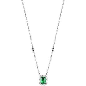 Morellato Strieborný náhrdelník so zeleným kryštálom Tesoro SAIW55 vyobraziť