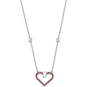 Morellato Strieborný náhrdelník s trblietavým srdiečkom Cuori SAIV01 vyobraziť