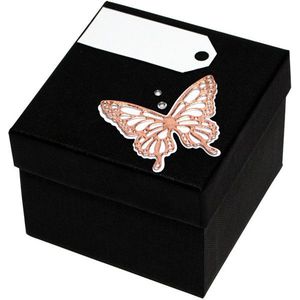 Giftisimo Luxusná darčeková krabička s bronzovým motýlikom vyobraziť