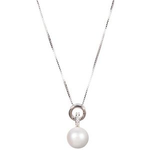 JwL Luxury Pearls Strieborný náhrdelník s pravou perlou JL0454 (retiazka, prívesok) vyobraziť