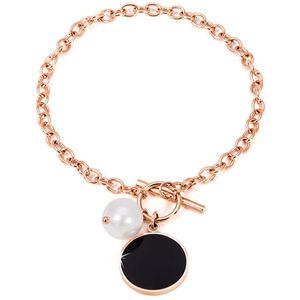 JwL Luxury Pearls Oceľový náramok s pravou perlou JL0481CH vyobraziť